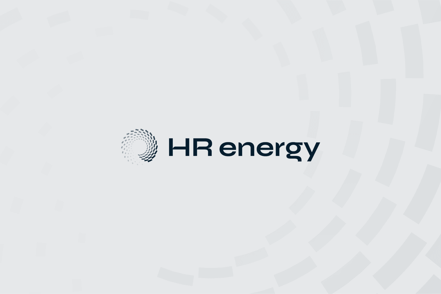 HR energy logo op grijze achtergrond