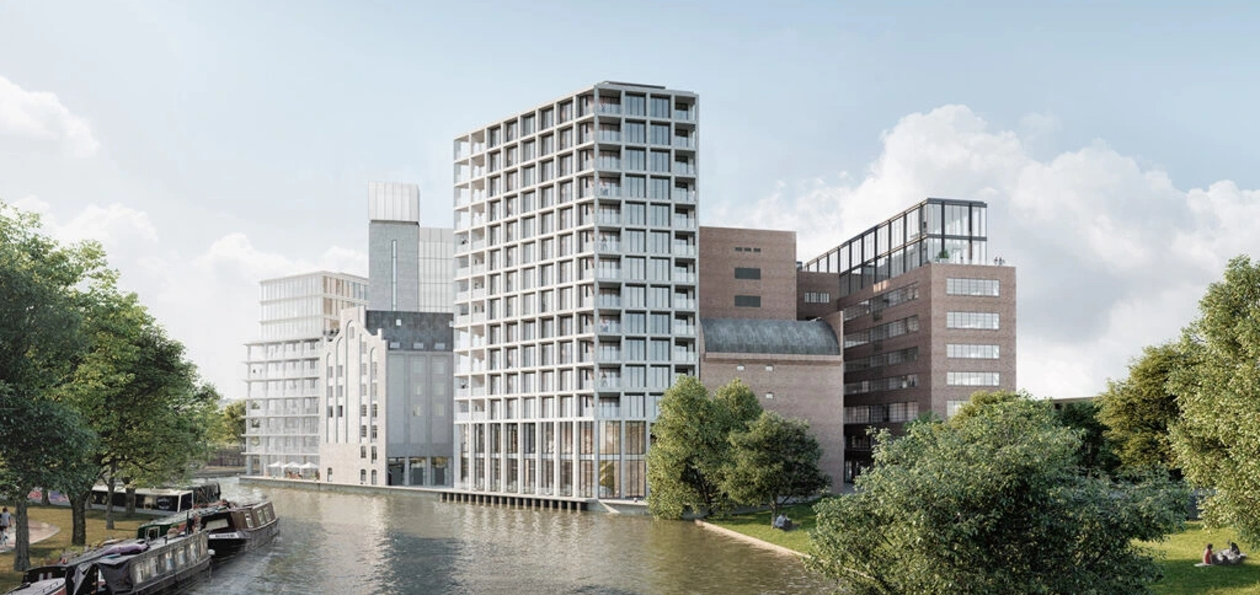 Visualisatie van gerenoveerd gebouw in Leiden na verduurzaming