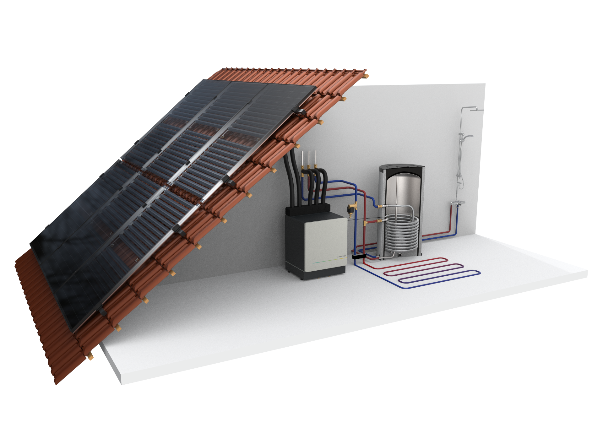 Onderdelen Qsilence PVT-systeem