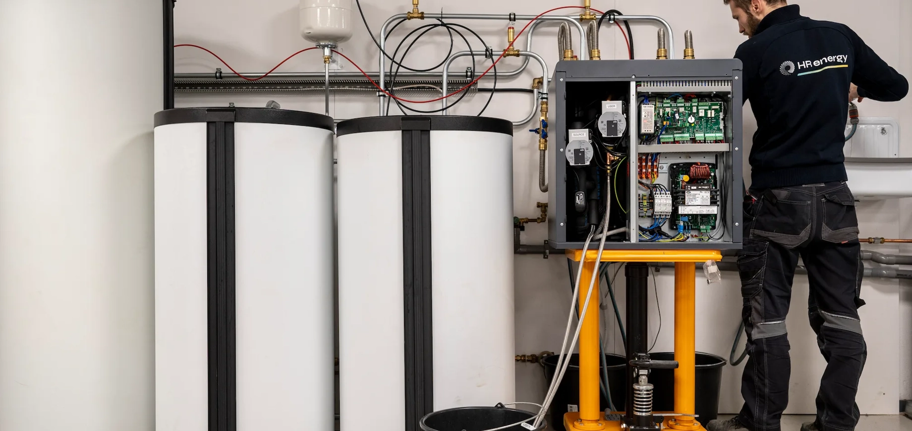 Testen van Qube warmtepompen en Qstore voorraadvaten van HR energy